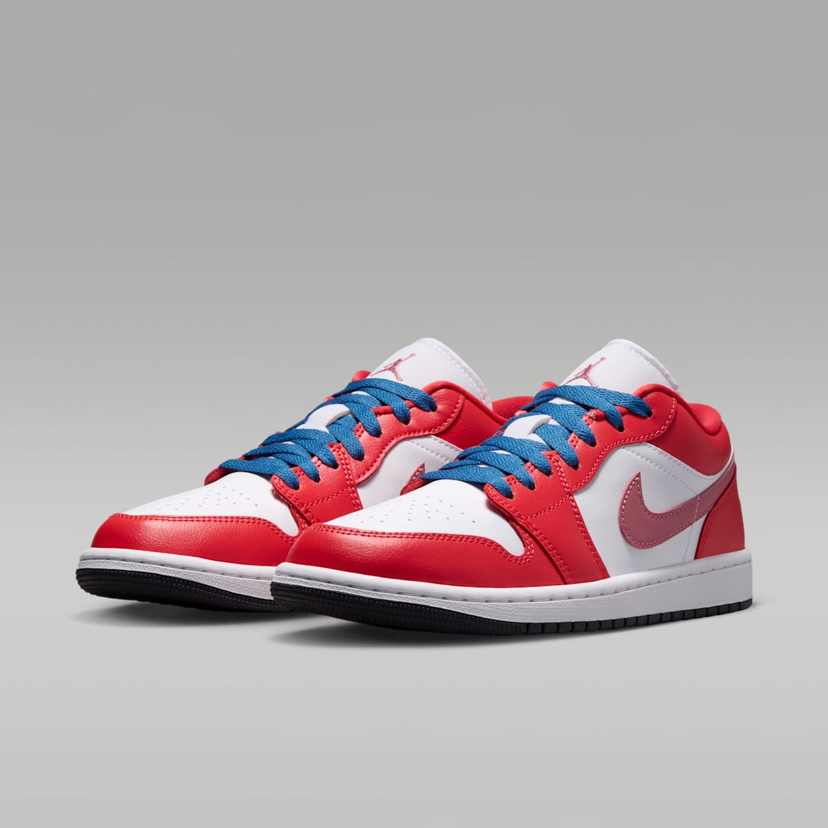 Air Jordan 1 Low Women's Shoes - Track Red/White/Desert Berry/True Blue - Image 5