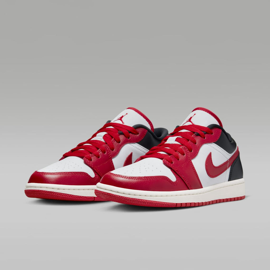 Air Jordan 1 Low Women's Shoes - White/Black/Sail/Gym Red - Image 5