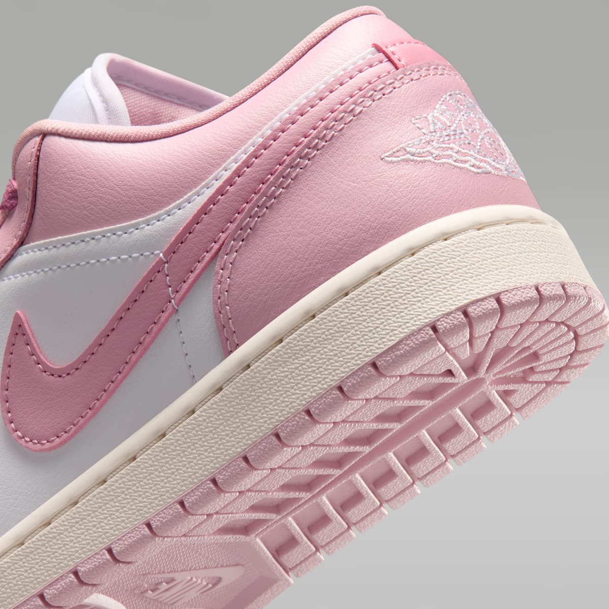Air Jordan 1 Low Women's Shoes - Iced Carmine/Elemental Pink/Sail/White