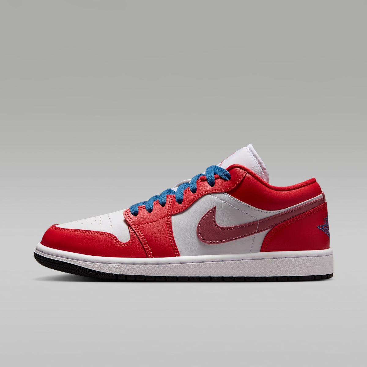 Air Jordan 1 Low Women's Shoes - Track Red/White/Desert Berry/True Blue - Image 1