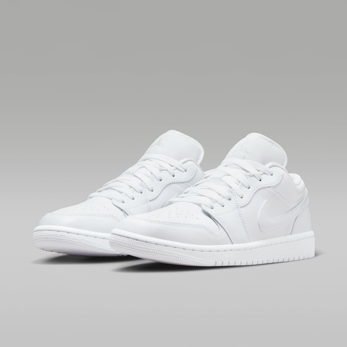Air Jordan 1 Low Women's Shoes - White/White/White