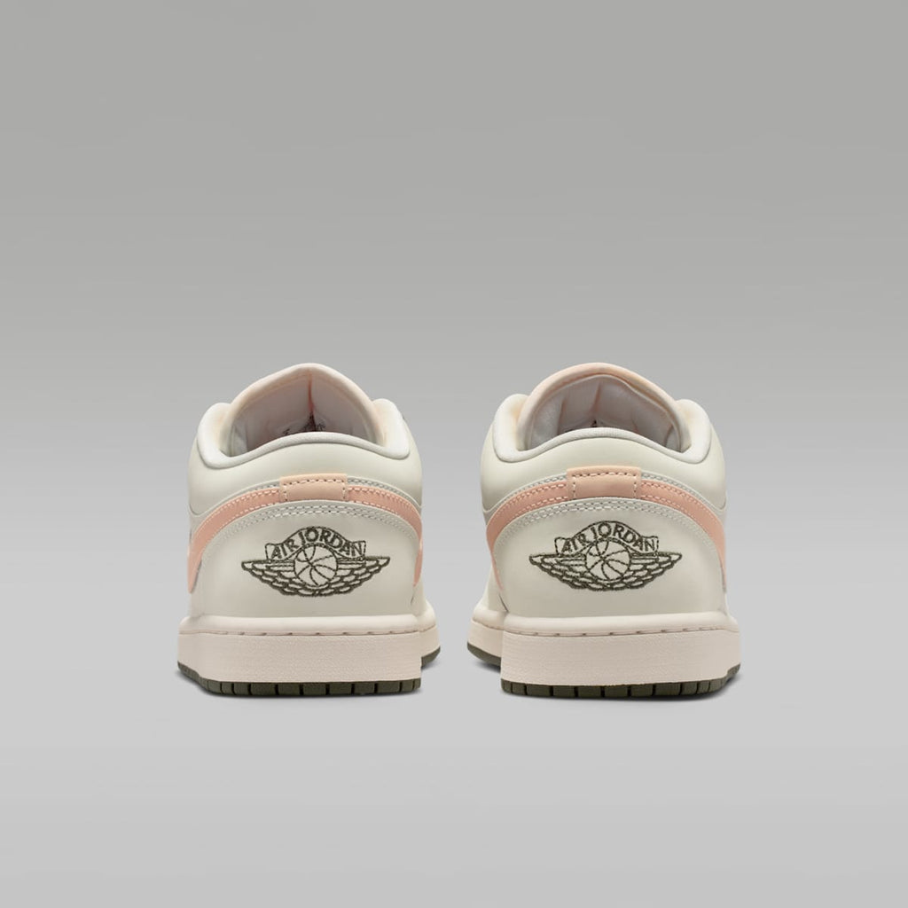 Air Jordan 1 Low Women's Shoes - Sail/Crimson Tint/Cargo Khaki