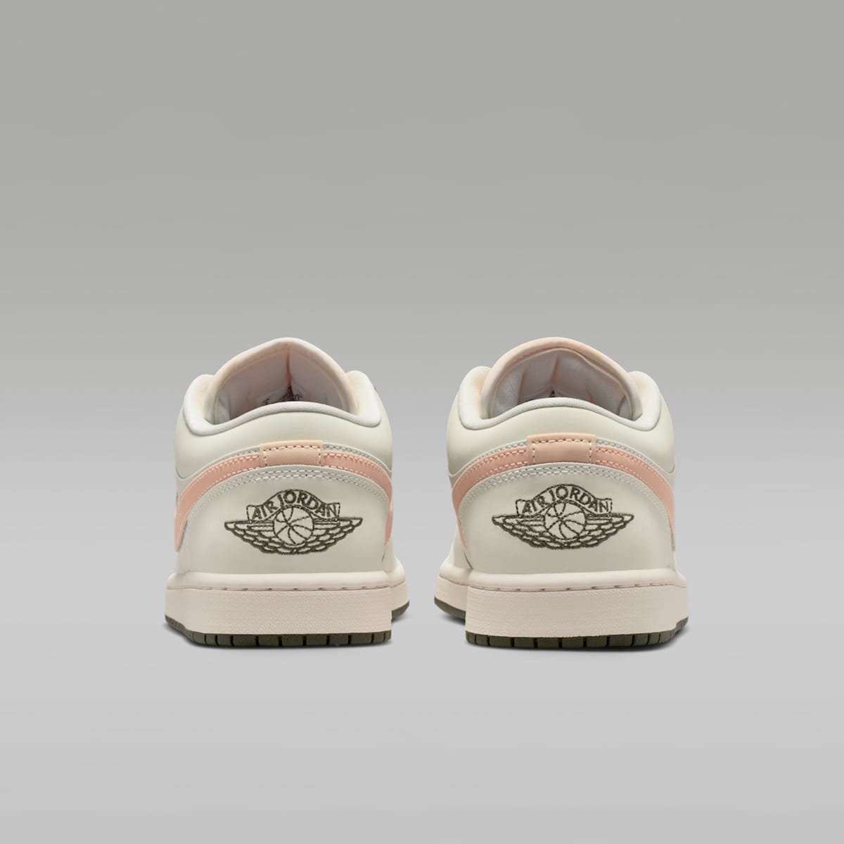 Air Jordan 1 Low Women's Shoes - Sail/Crimson Tint/Cargo Khaki