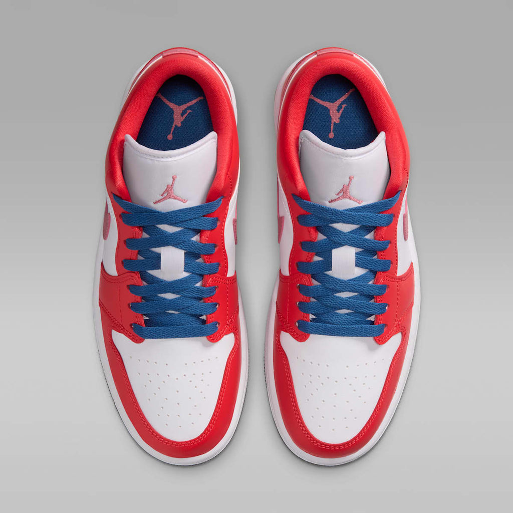 Air Jordan 1 Low Women's Shoes - Track Red/White/Desert Berry/True Blue - Image 4