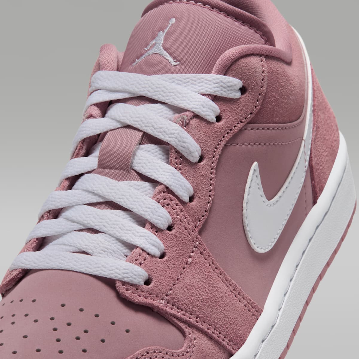 Air Jordan 1 Low Women's Shoes - Rust Pink/Rust Pink/White