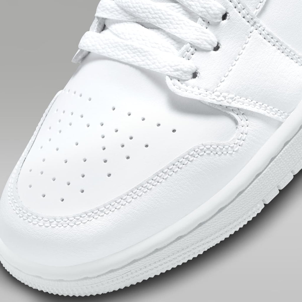Air Jordan 1 Low Women's Shoes - White/White/White