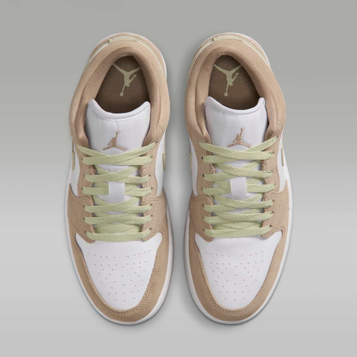 Air Jordan 1 Low Women's Shoes - Khaki/Olive Aura/Sail/White - Image 4