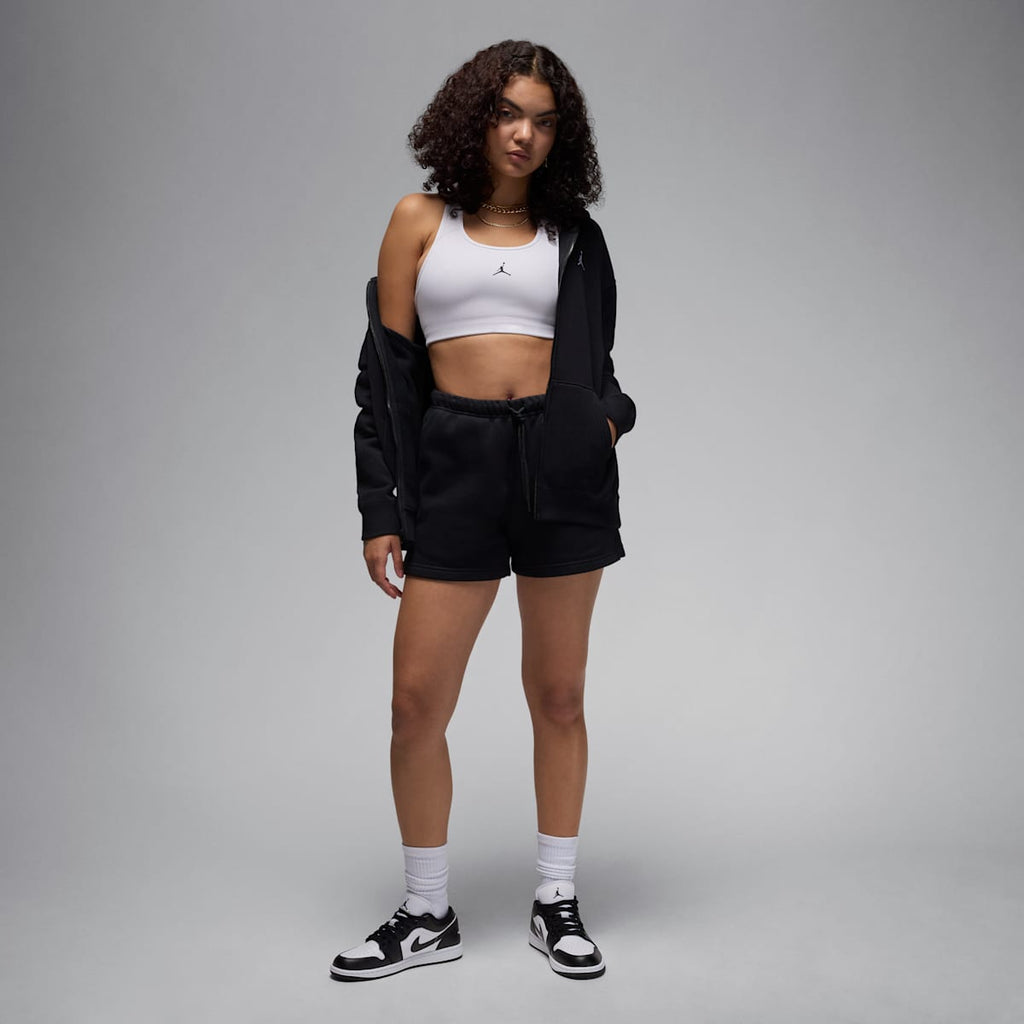 Air Jordan 1 Low Women's Shoes - White/White/Black