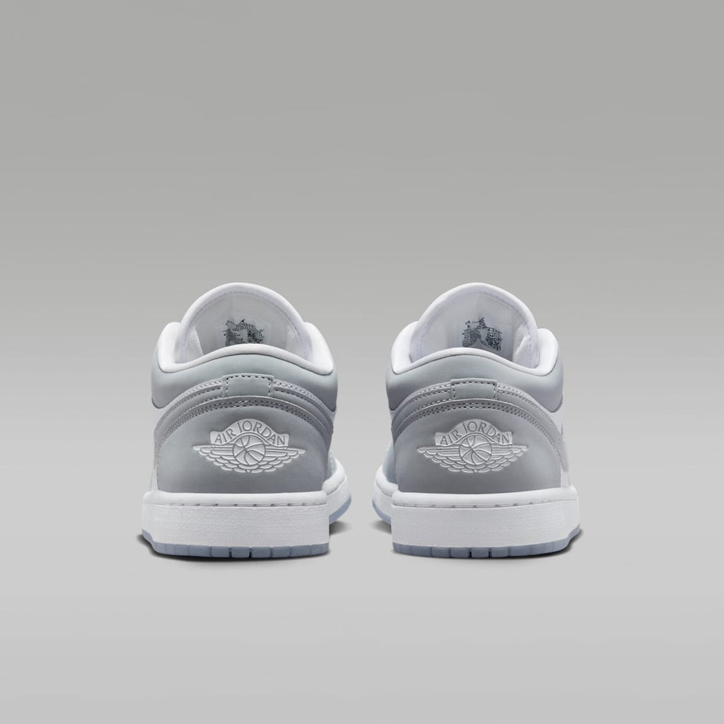 Air Jordan 1 Low Women's Shoes - White/Aluminum/Wolf Grey