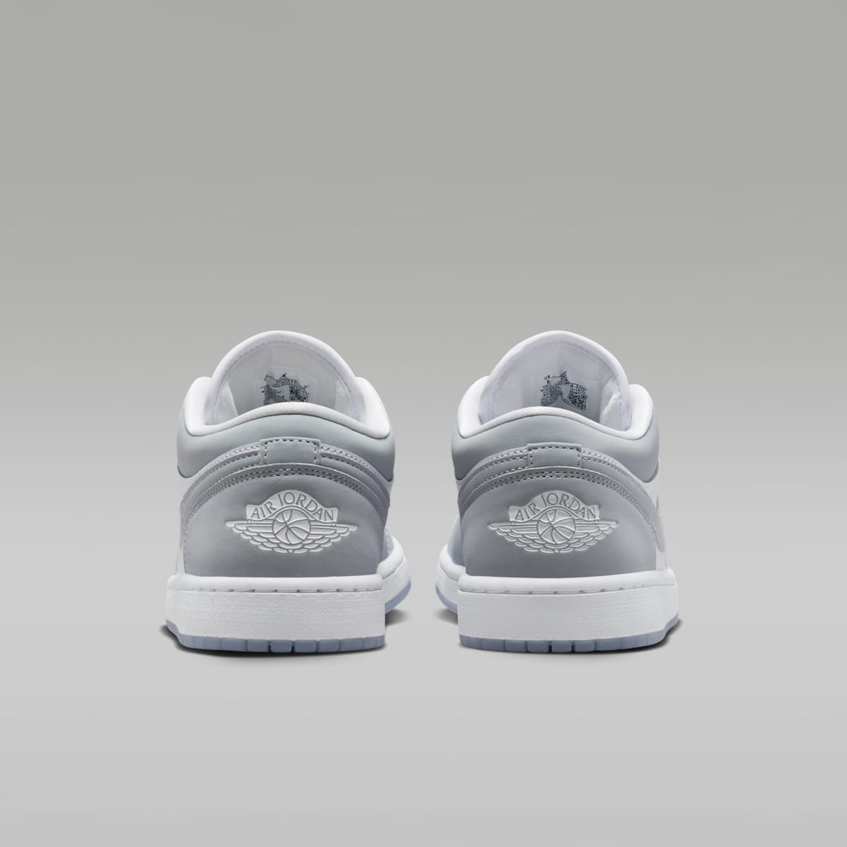 Air Jordan 1 Low Women's Shoes - White/Aluminum/Wolf Grey
