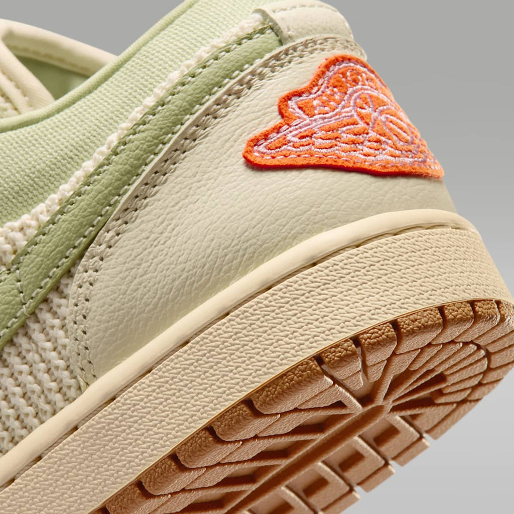 Air Jordan 1 Low SE Women's Shoes - Sail/Olive Aura/Pearl White/Iced Carmine - Image 8