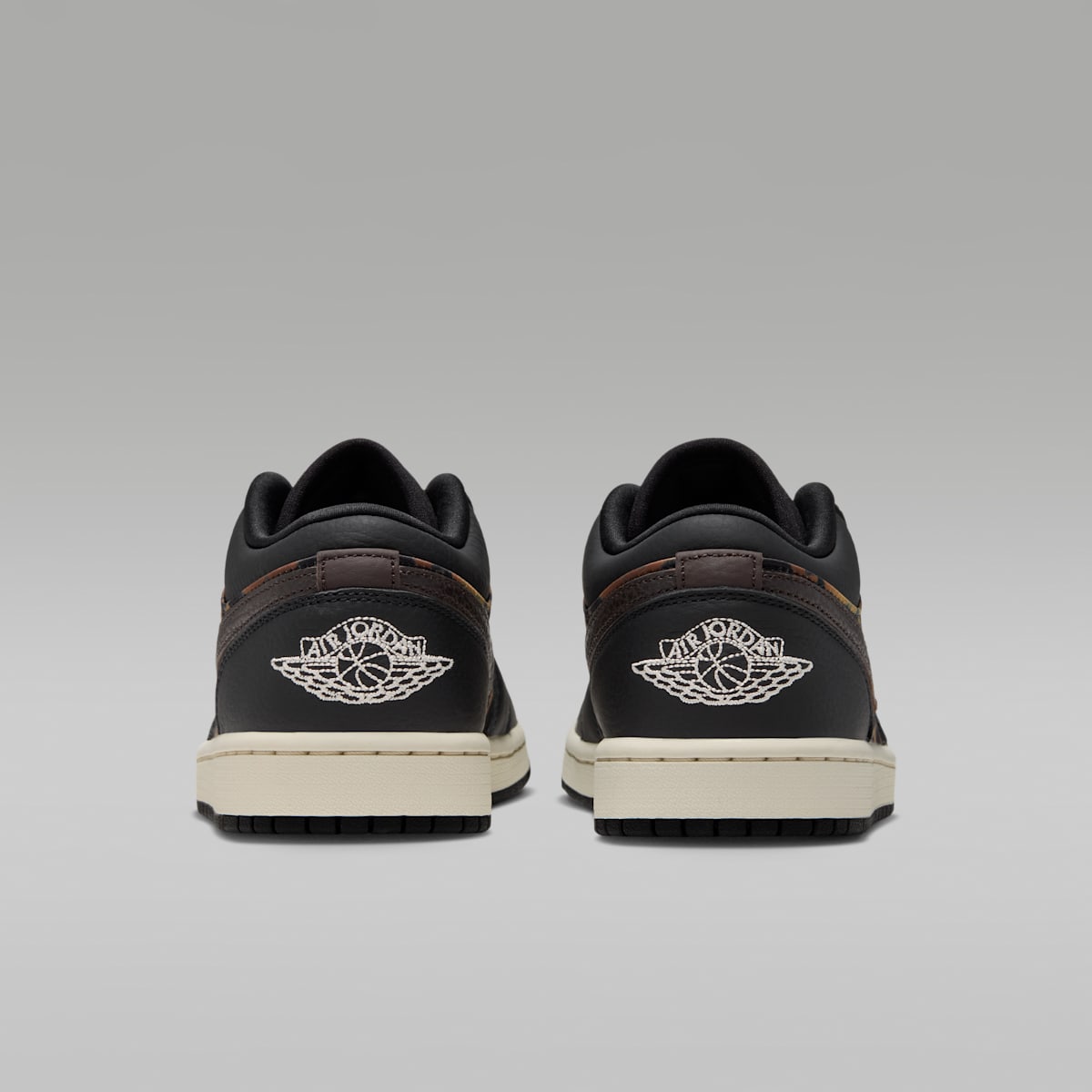 Air Jordan 1 Low SE Women's Shoes - Black/Velvet Brown/Chalk - Image 6
