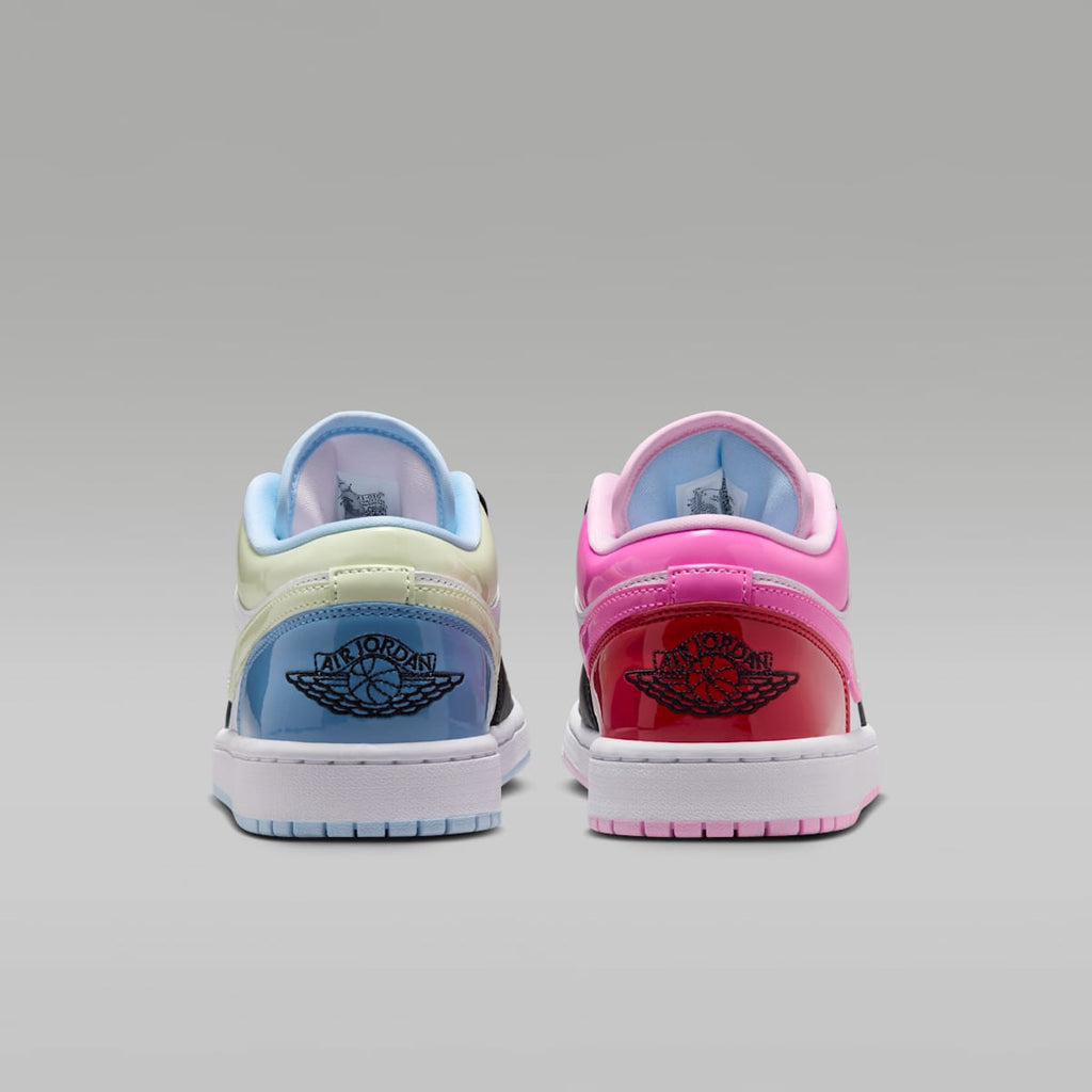 Air Jordan 1 Low SE Women's Shoes - Black/White/Pink Spell - Image 6