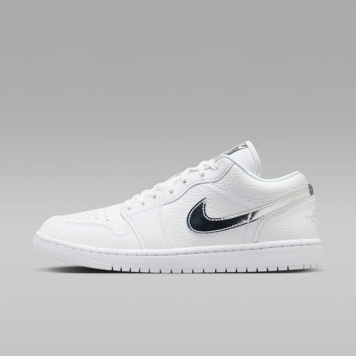 Air Jordan 1 Low SE Women's Shoes - White/White/Metallic Silver/White