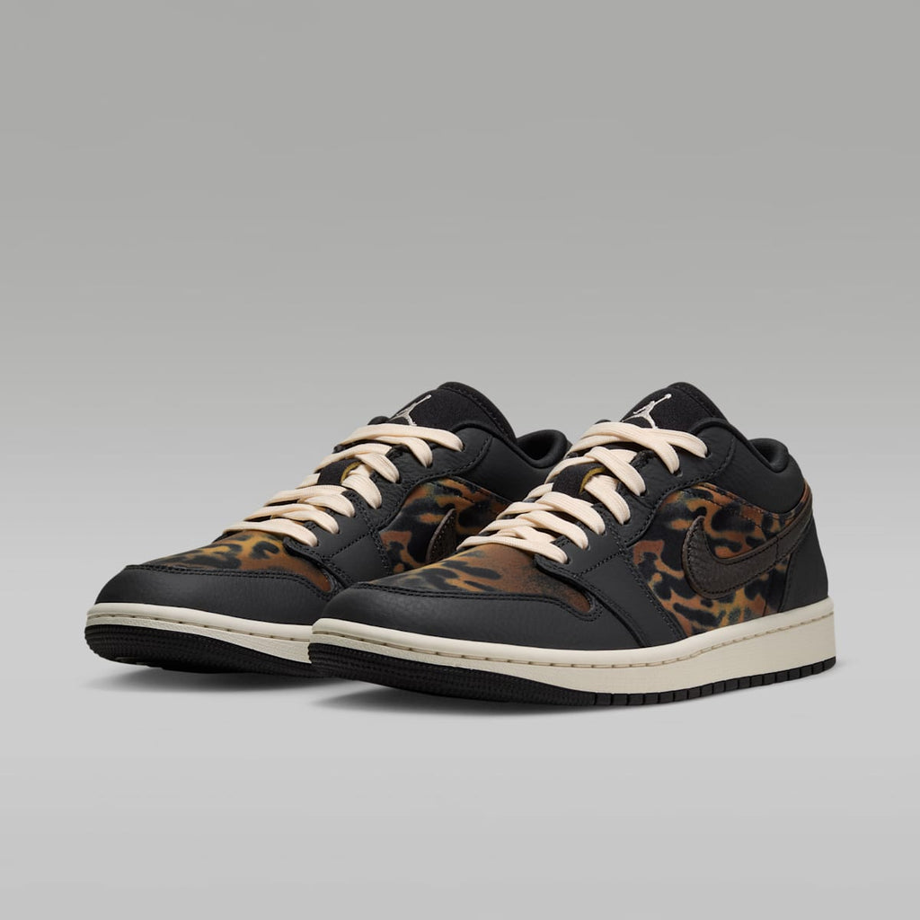 Air Jordan 1 Low SE Women's Shoes - Black/Velvet Brown/Chalk - Image 5