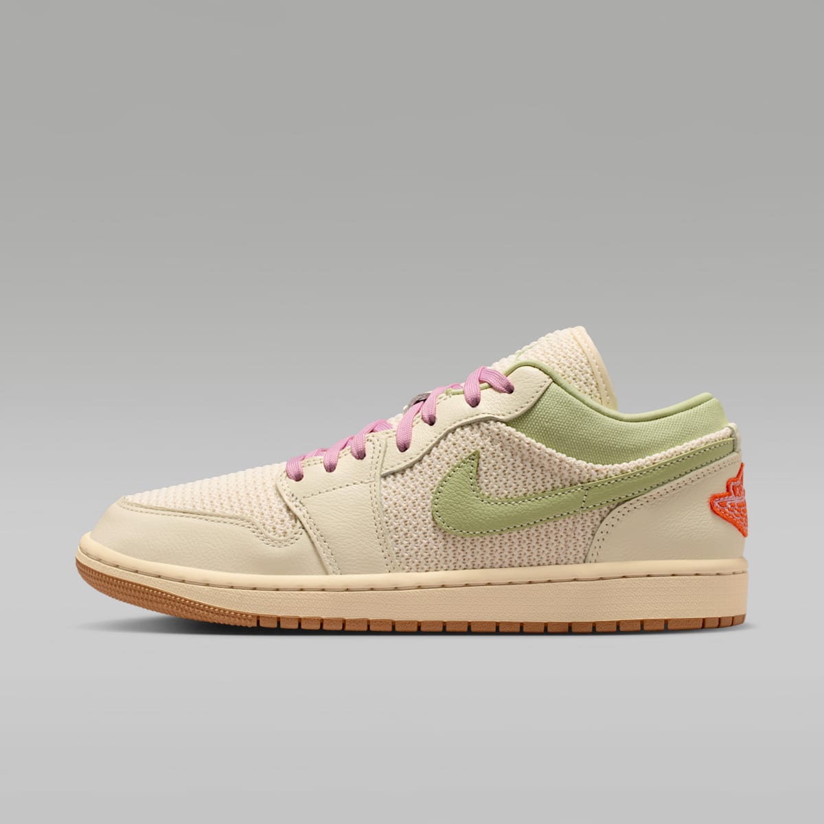 Air Jordan 1 Low SE Women's Shoes - Sail/Olive Aura/Pearl White/Iced Carmine - Image 1