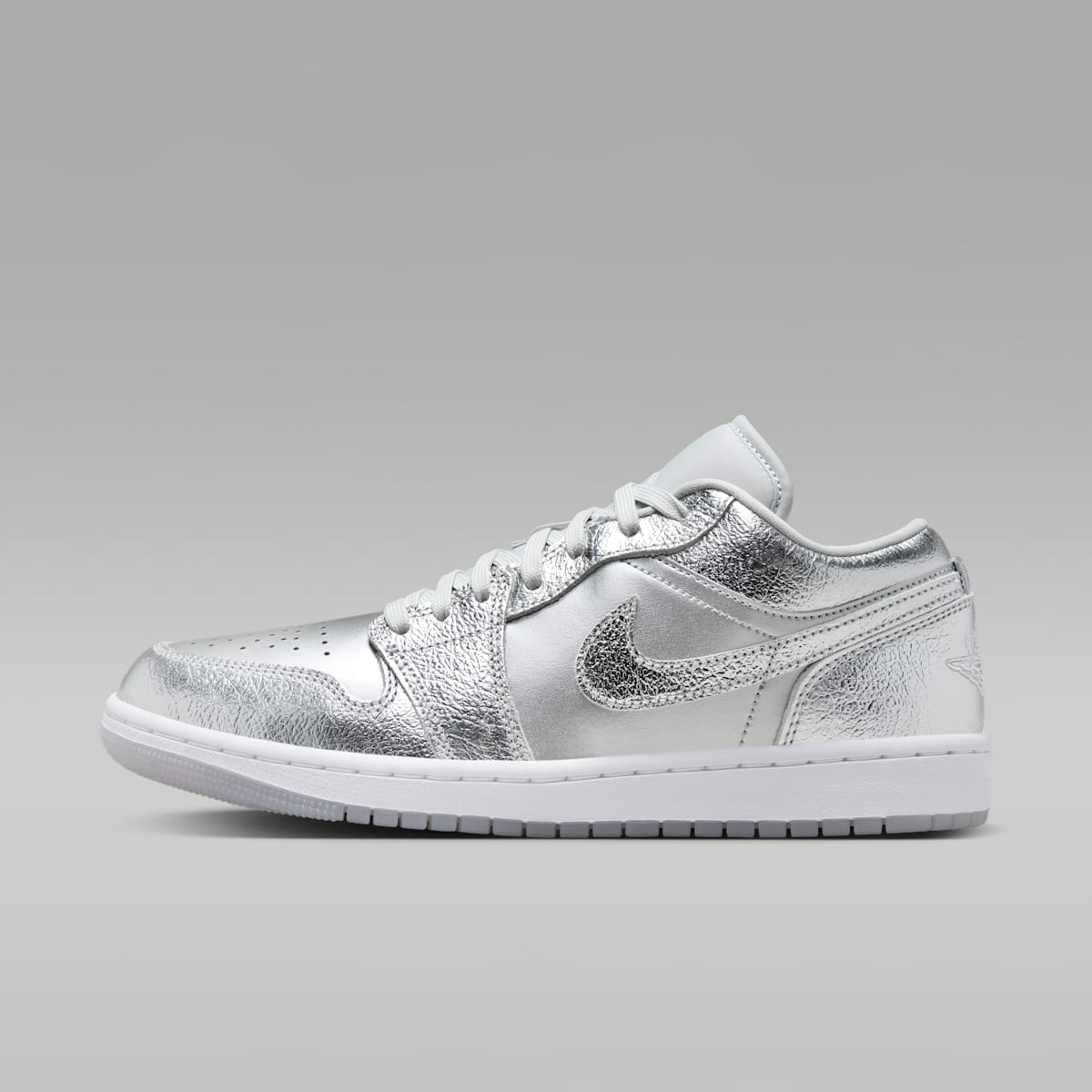 Air Jordan 1 Low SE Women's Shoes - Metallic Silver/Wolf Grey/White/Photon Dust - Image 1