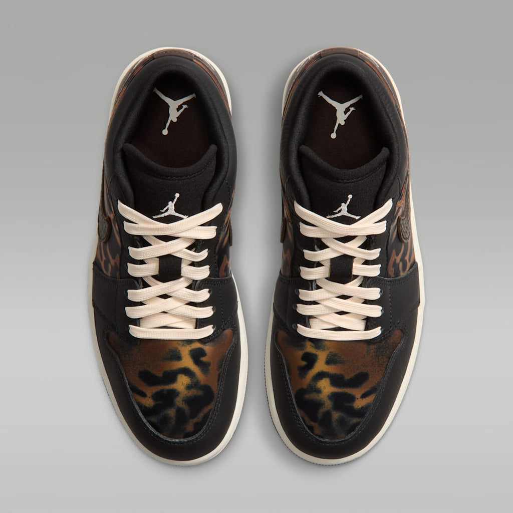 Air Jordan 1 Low SE Women's Shoes - Black/Velvet Brown/Chalk - Image 4