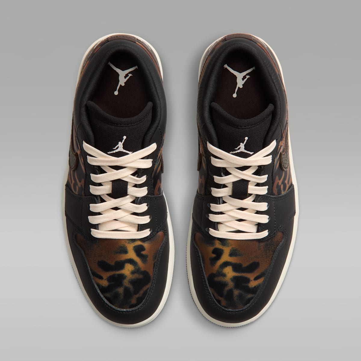 Air Jordan 1 Low SE Women's Shoes - Black/Velvet Brown/Chalk - Image 4