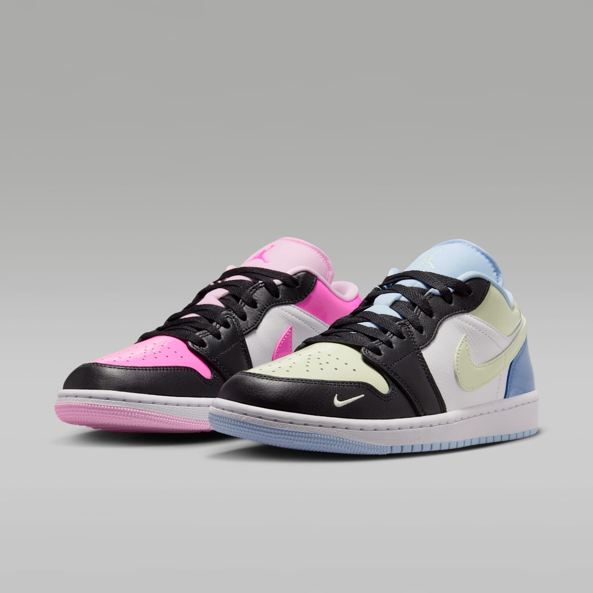 Air Jordan 1 Low SE Women's Shoes - Black/White/Pink Spell
