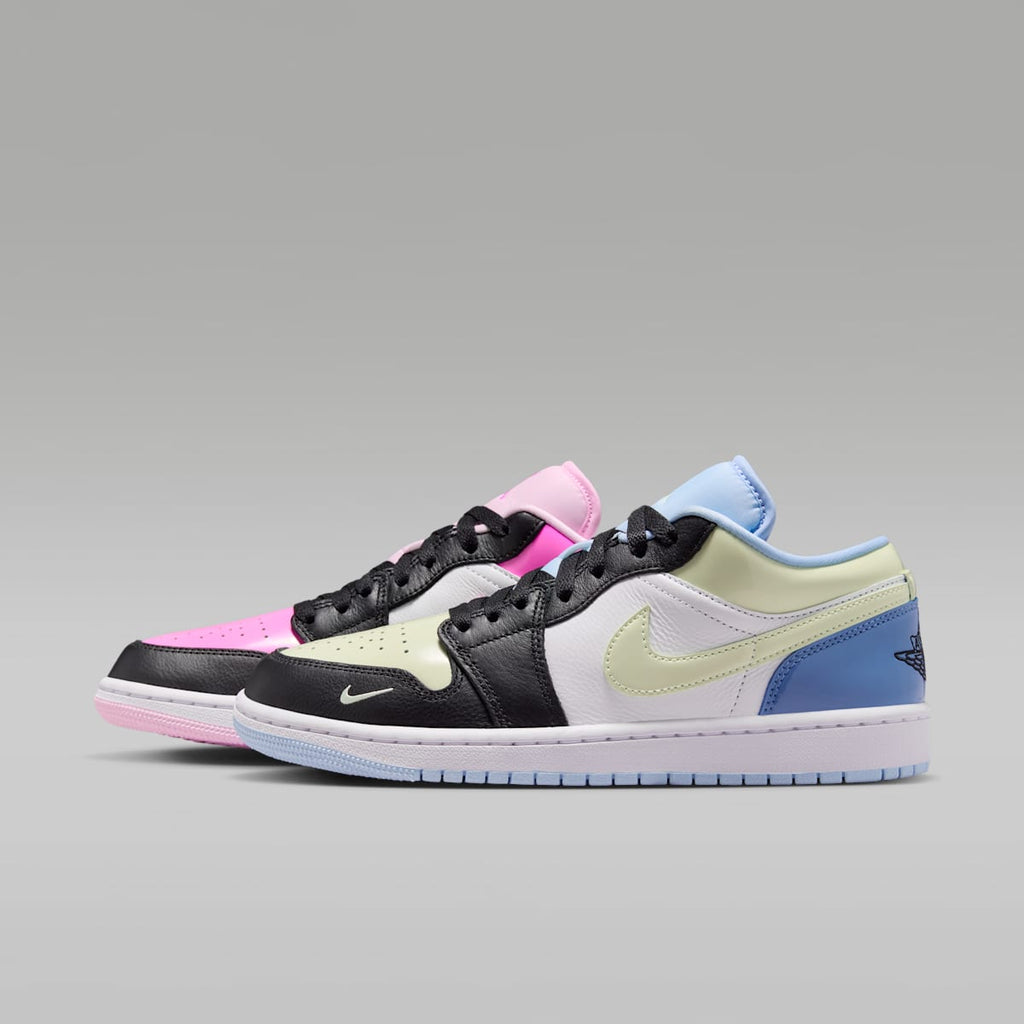 Air Jordan 1 Low SE Women's Shoes - Black/White/Pink Spell