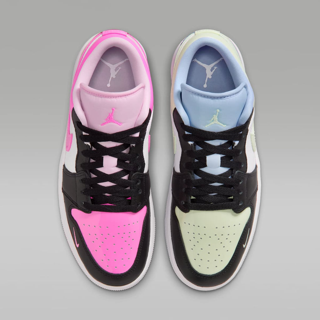 Air Jordan 1 Low SE Women's Shoes - Black/White/Pink Spell