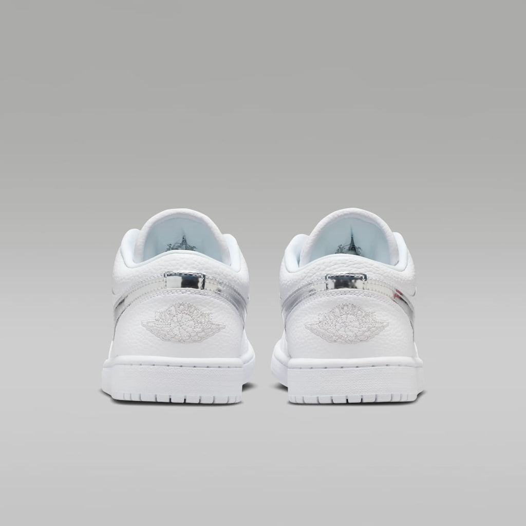 Air Jordan 1 Low SE Women's Shoes - White/White/Metallic Silver/White - Image 6