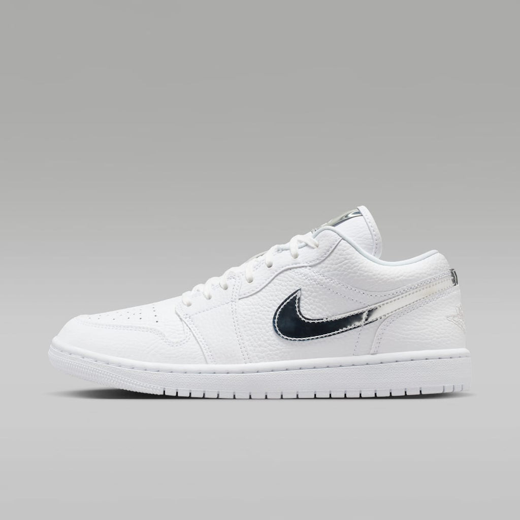 Air Jordan 1 Low SE Women's Shoes - White/White/Metallic Silver/White - Image 1