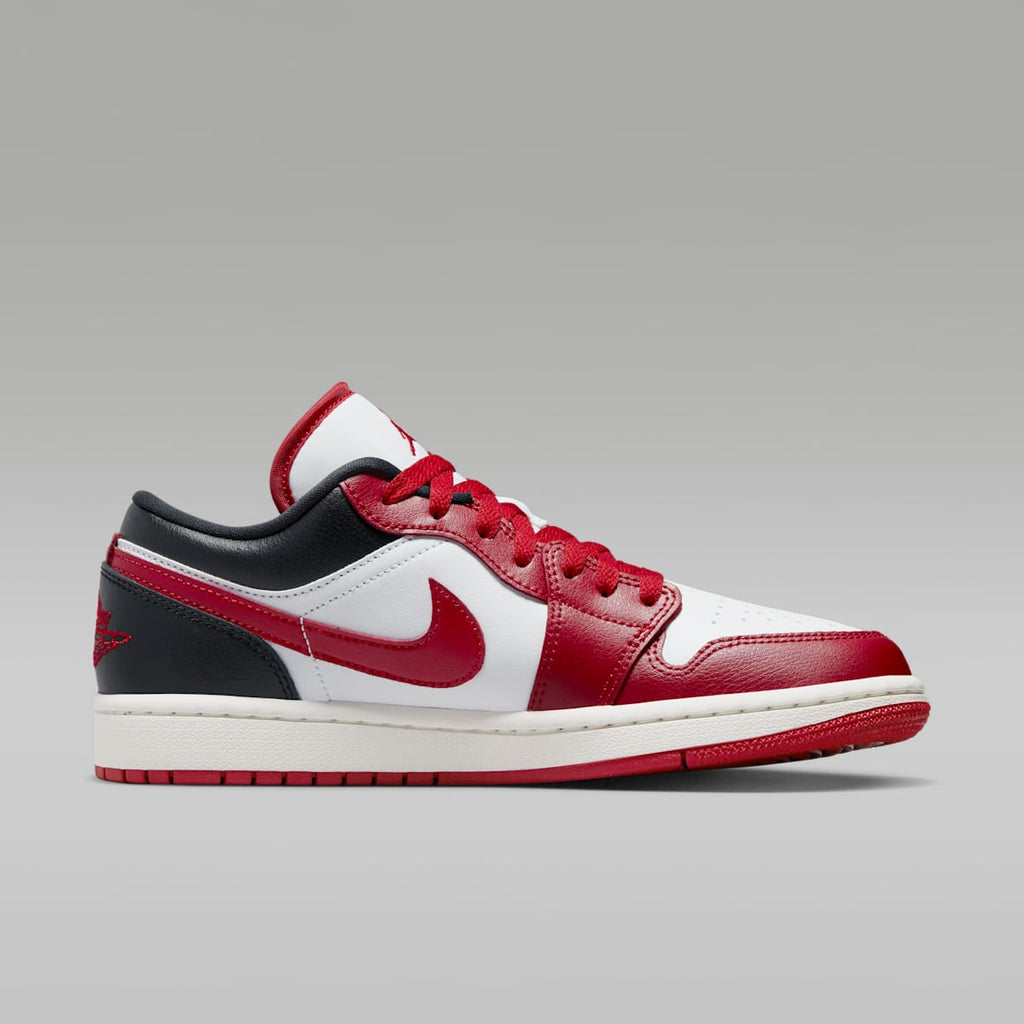 Air Jordan 1 Low Women's Shoes - White/Black/Sail/Gym Red - Image 3