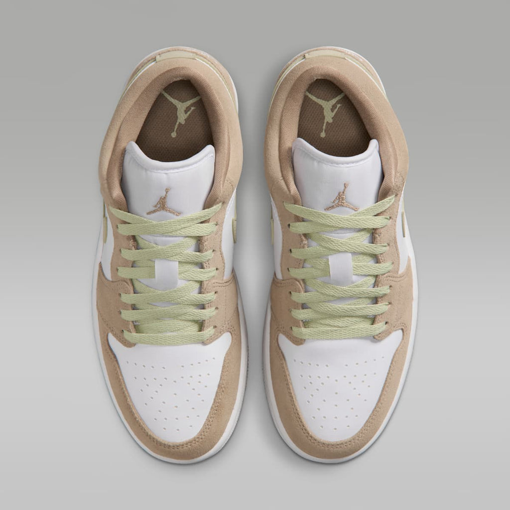 Air Jordan 1 Low Women's Shoes - Khaki/Olive Aura/Sail/White