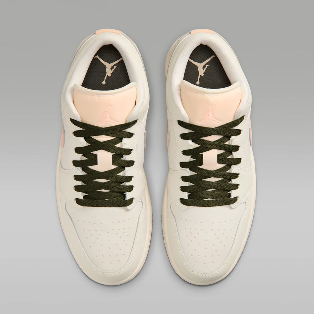 Air Jordan 1 Low Women's Shoes - Sail/Crimson Tint/Cargo Khaki