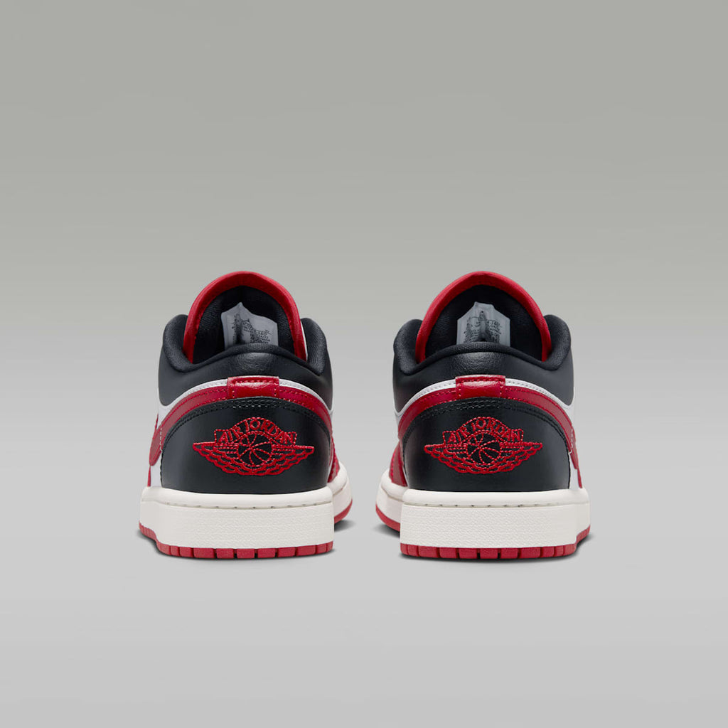 Air Jordan 1 Low Women's Shoes - White/Black/Sail/Gym Red - Image 6