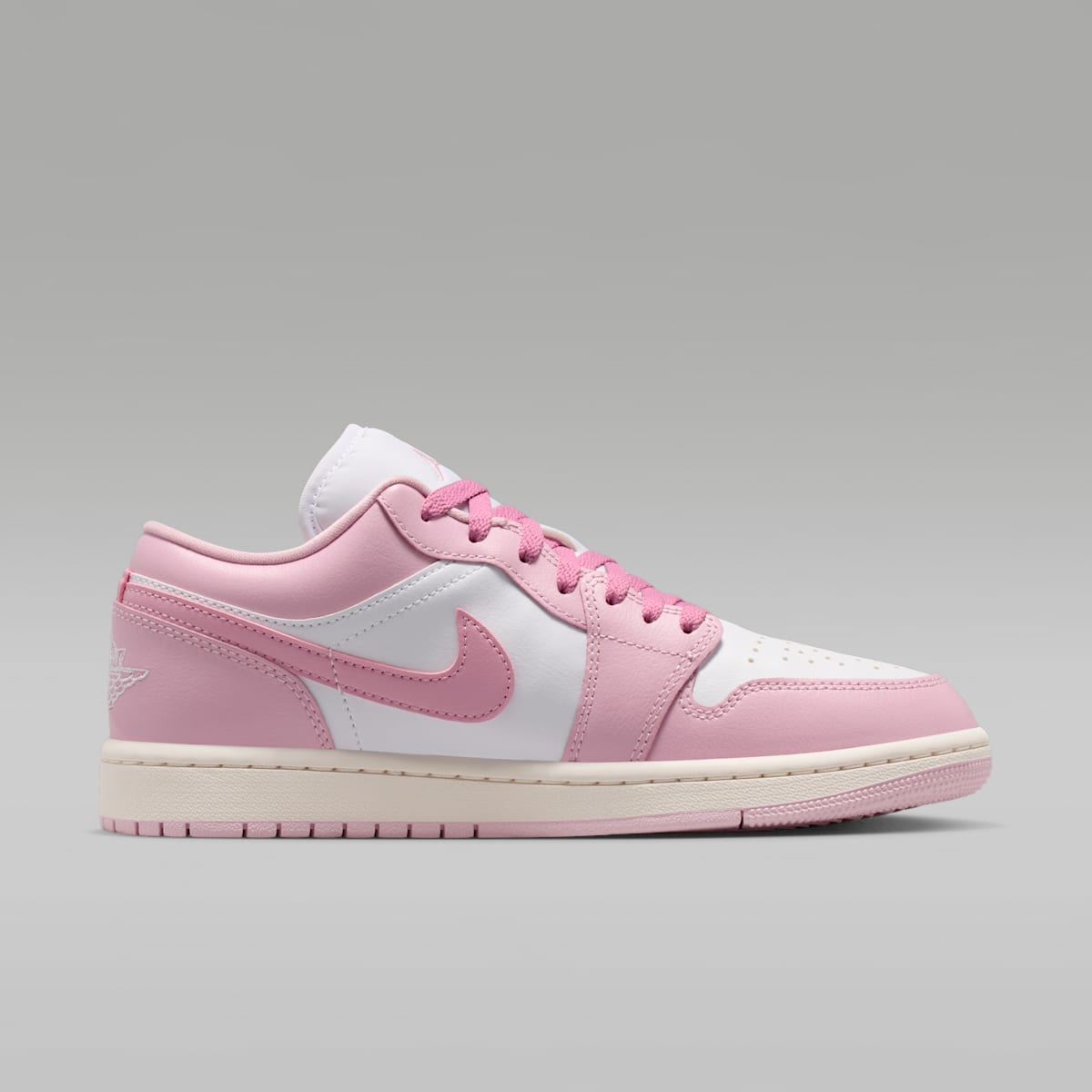 Air Jordan 1 Low Women's Shoes - Iced Carmine/Elemental Pink/Sail/White