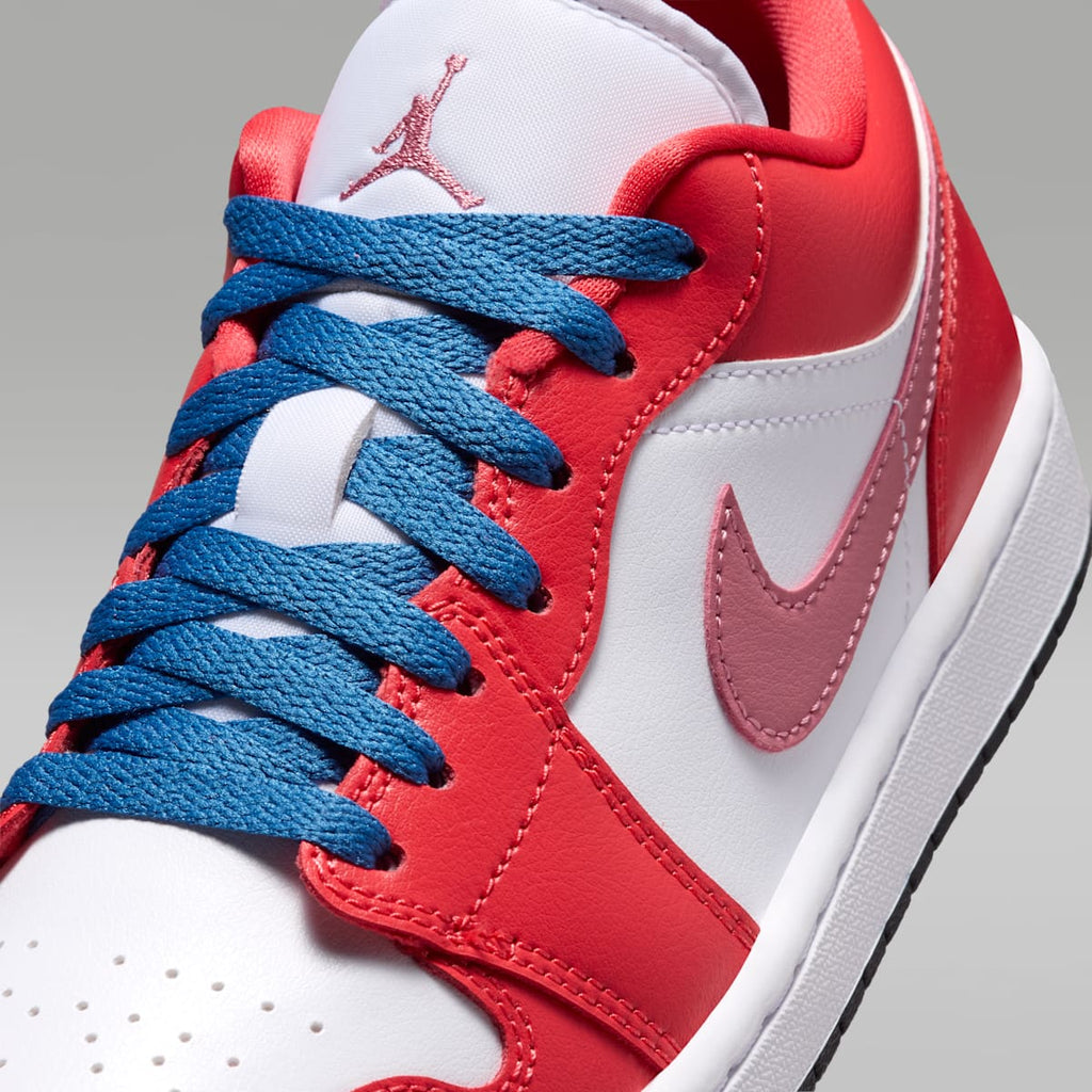 Air Jordan 1 Low Women's Shoes - Track Red/White/Desert Berry/True Blue - Image 7