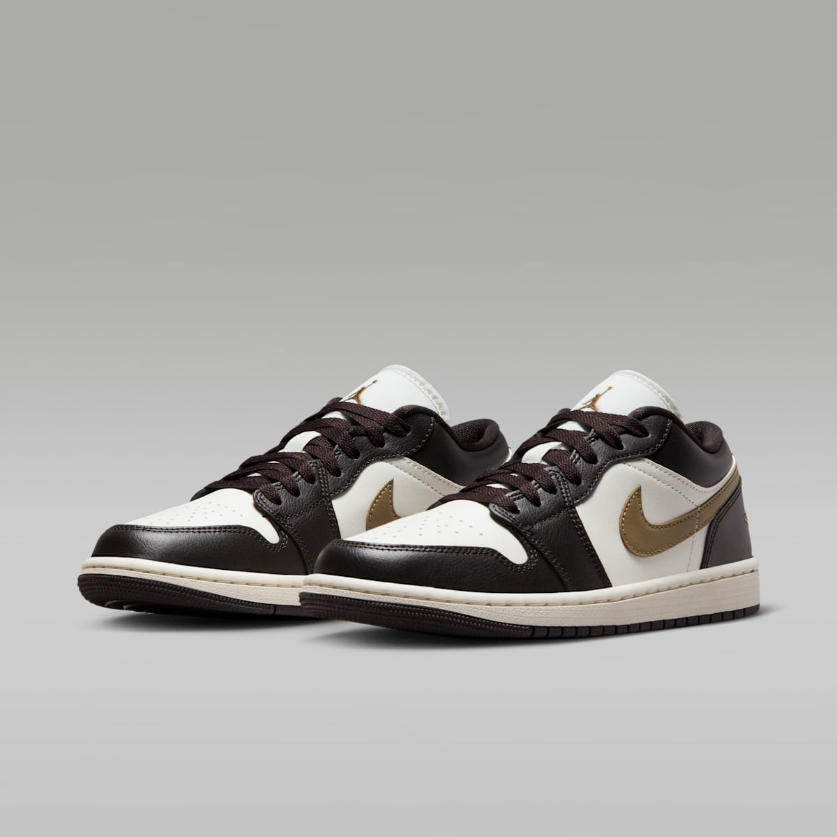 Air Jordan 1 Low Women's Shoes - Shadow Brown/Sail/Brown Kelp