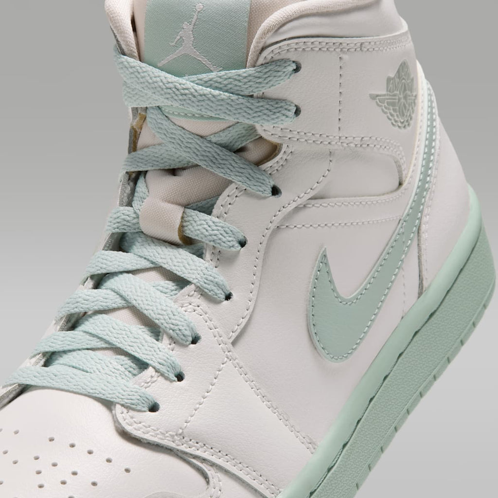 Air Jordan 1 Mid Women's Shoes - Sail/Pistachio Frost - Image 7