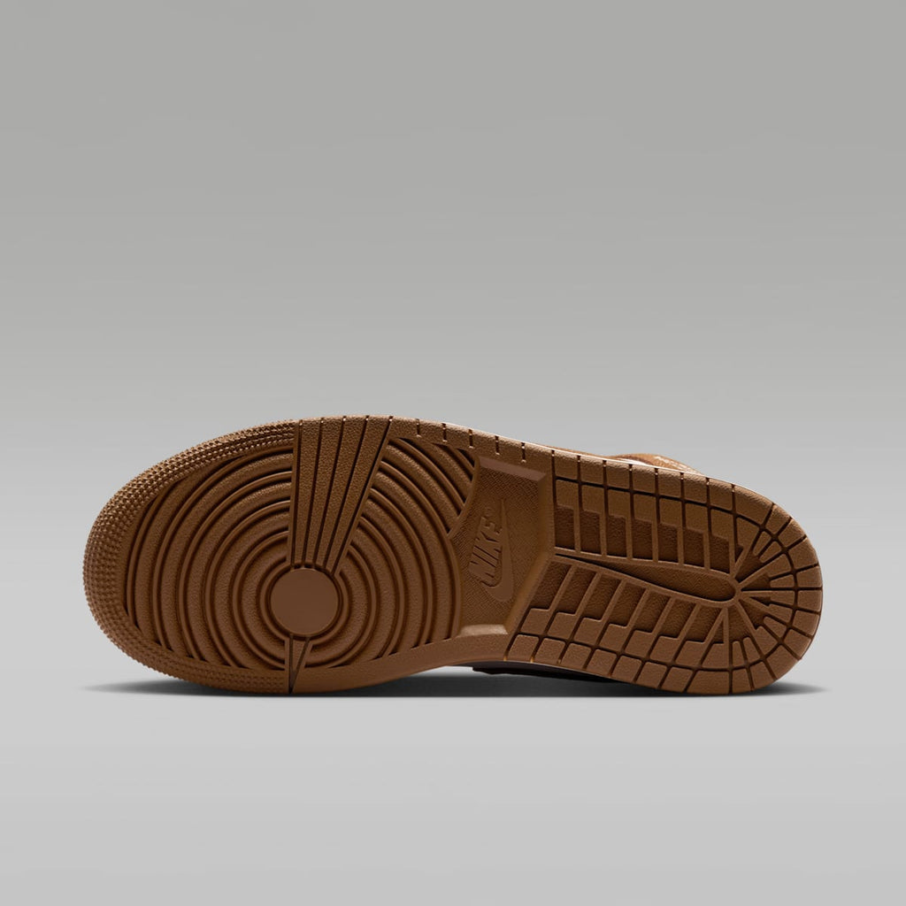 Air Jordan 1 Mid Women's Shoes - Light British Tan/Chalk - Image 2
