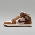 Air Jordan 1 Mid Women's Shoes - Light British Tan/Chalk - Image 1