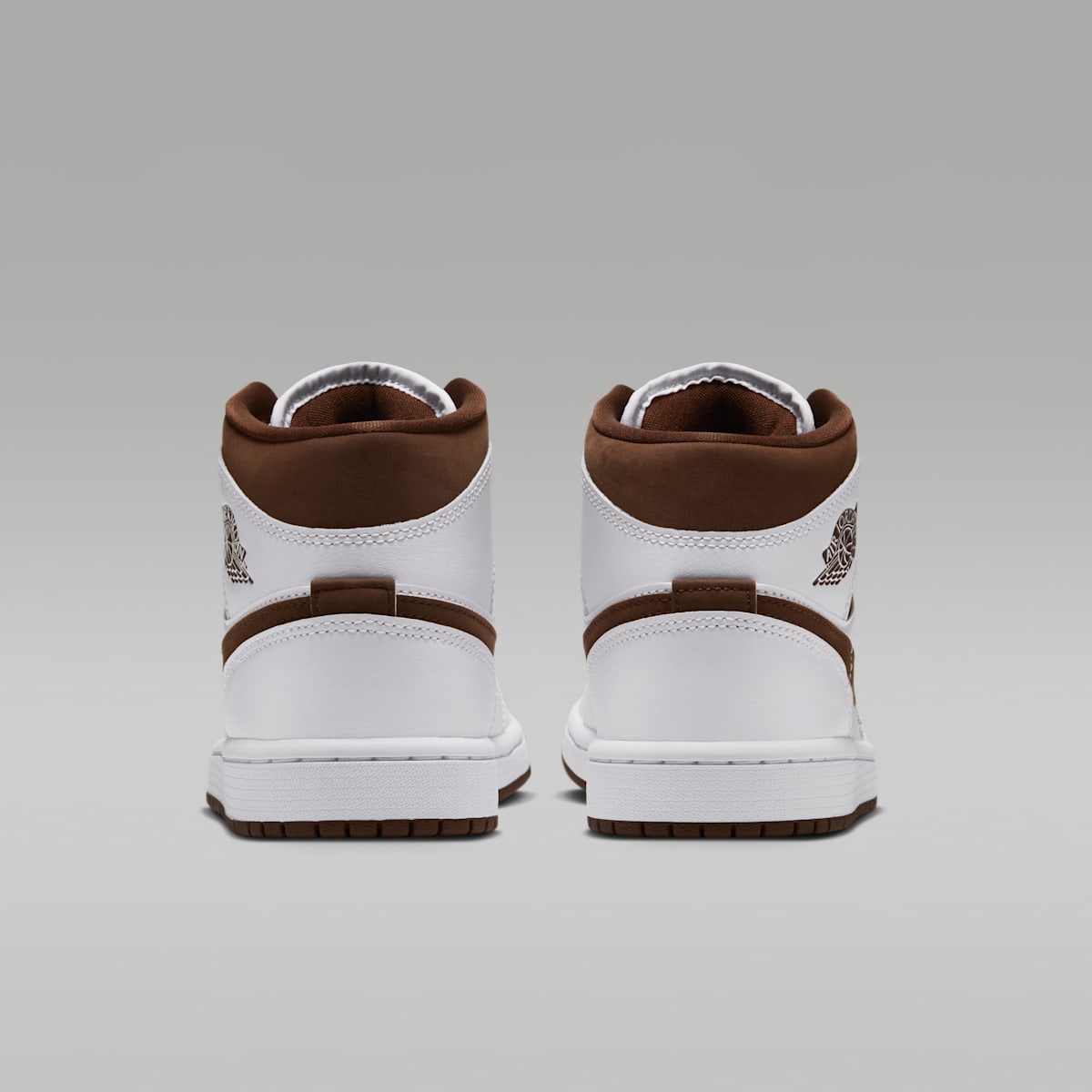 Air Jordan 1 Mid Women's Shoes - White/Cacao Wow/Cacao Wow - Image 6