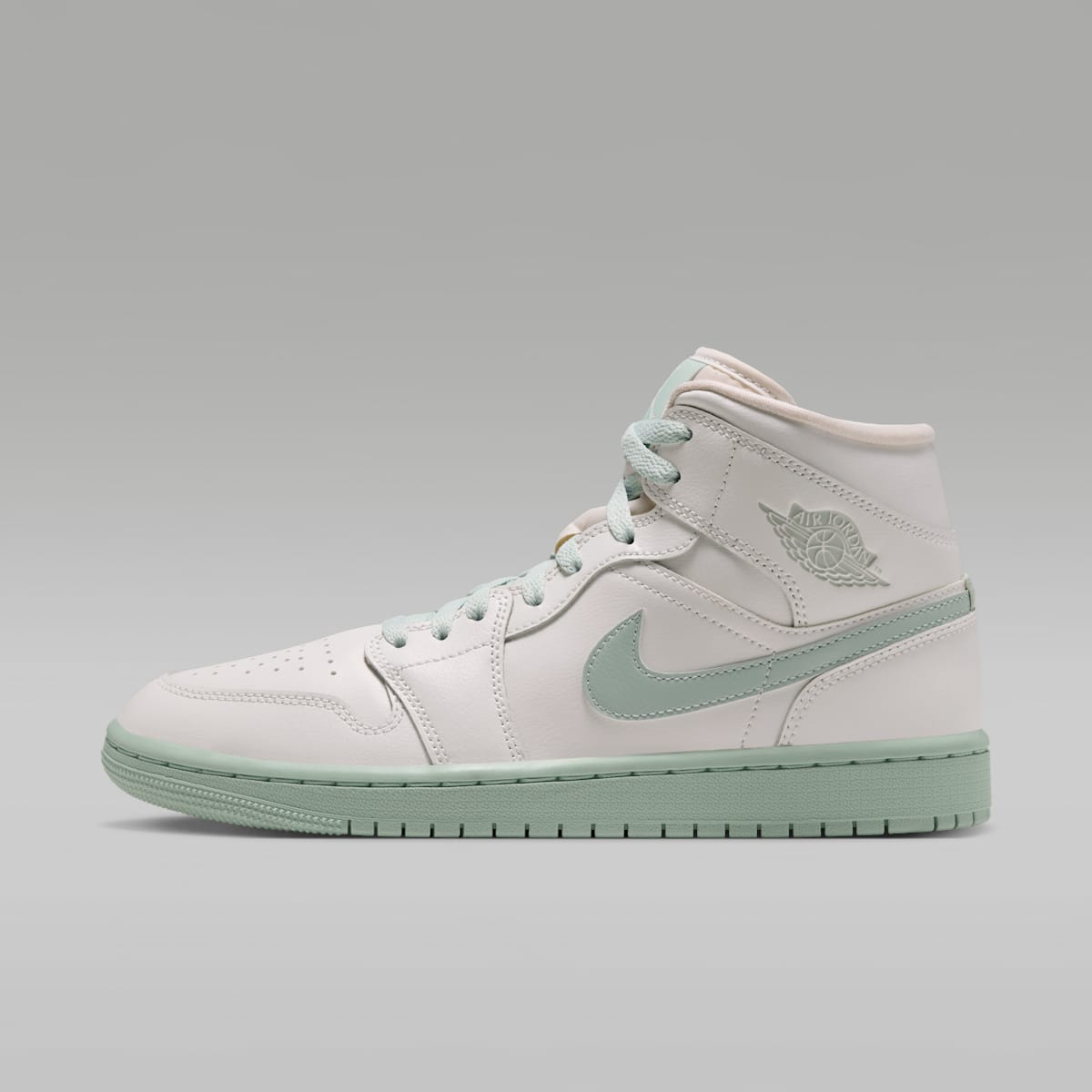 Air Jordan 1 Mid Women's Shoes - Sail/Pistachio Frost - Image 1