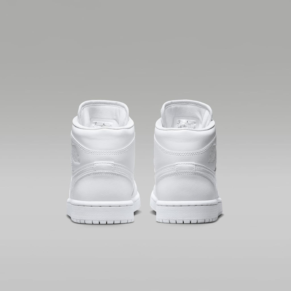 Air Jordan 1 Mid Women's Shoes - White/White/White