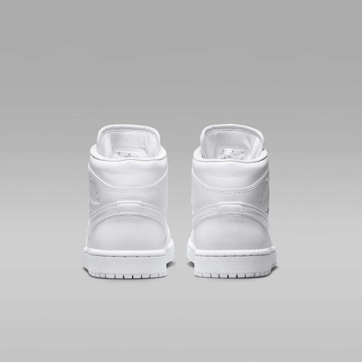 Air Jordan 1 Mid Women's Shoes - White/White/White