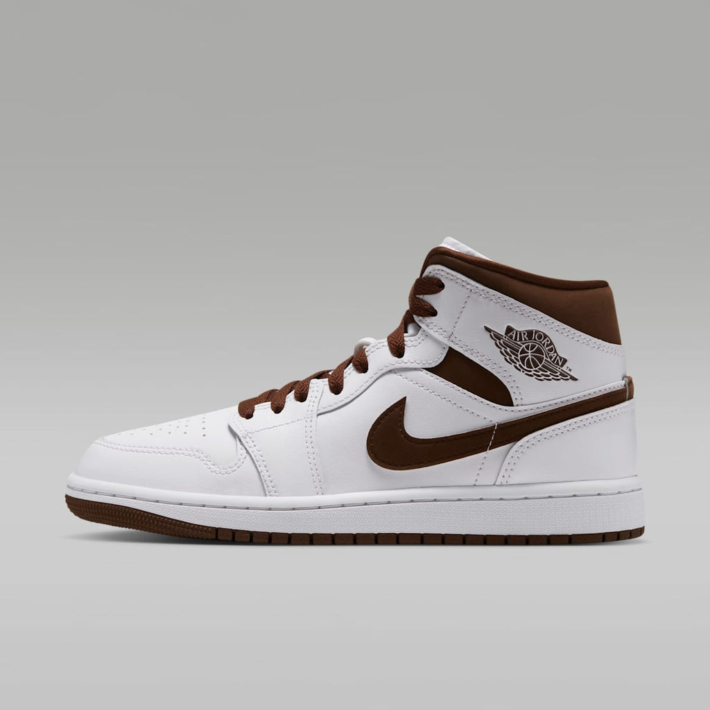 Air Jordan 1 Mid Women's Shoes - White/Cacao Wow/Cacao Wow - Image 1