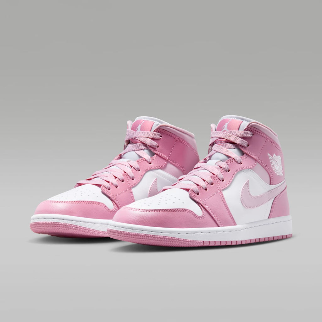 Air Jordan 1 Mid Women's Shoes - Elemental Pink/Iced Carmine/Coconut Milk/Sail