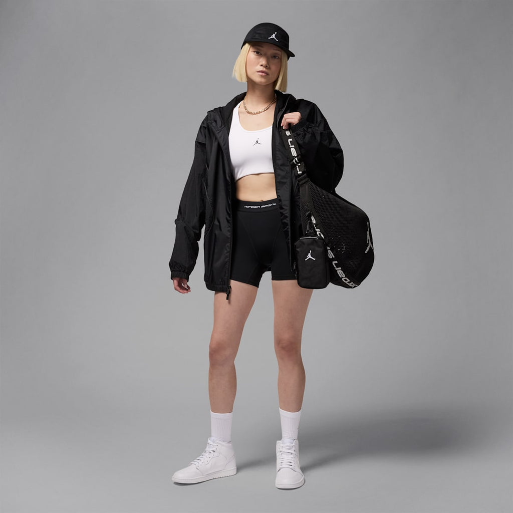 Air Jordan 1 Mid Women's Shoes - White/White/White - Image 9