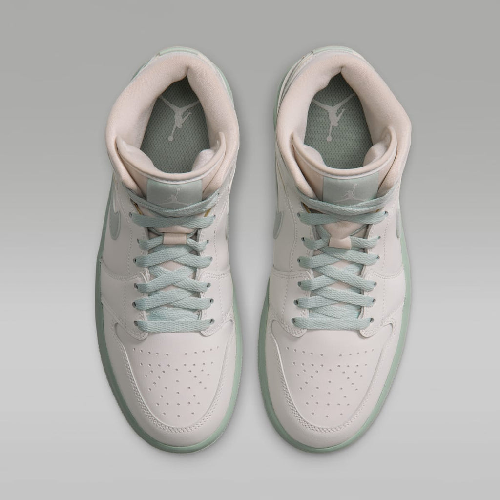 Air Jordan 1 Mid Women's Shoes - Sail/Pistachio Frost