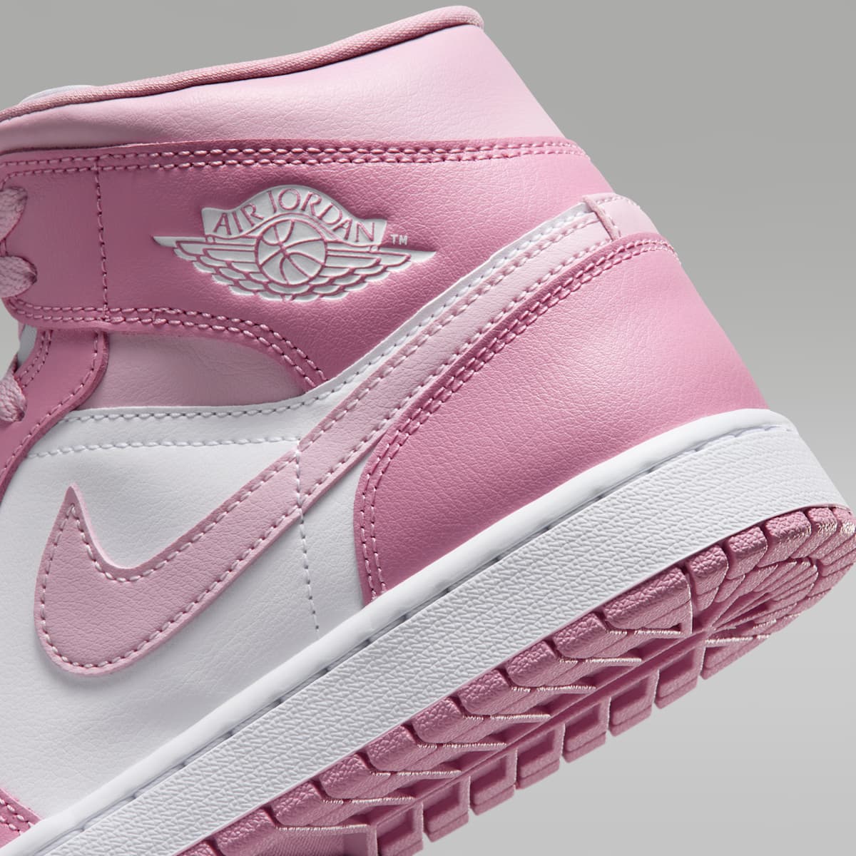 Air Jordan 1 Mid Women's Shoes - Elemental Pink/Iced Carmine/Coconut Milk/Sail