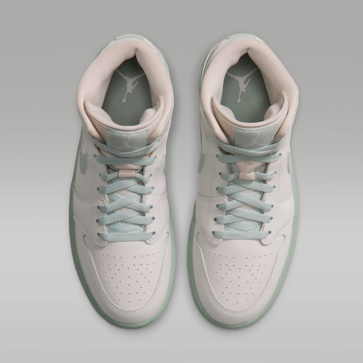 Air Jordan 1 Mid Women's Shoes - Sail/Pistachio Frost - Image 4