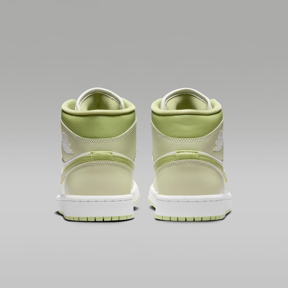Air Jordan 1 Mid Women's Shoes - Olive Aura/Lawn/Coconut Milk/Sail - Image 6