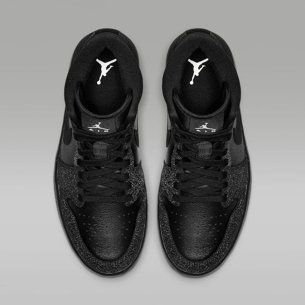 Air Jordan 1 Mid Women's Shoes - Black/White/Phantom